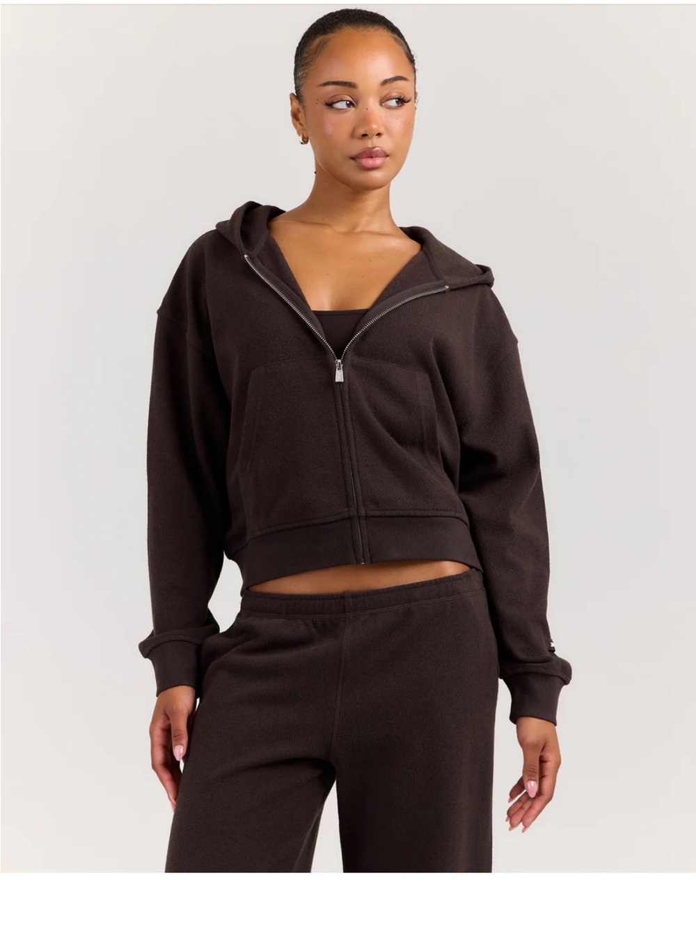 Elite eleven terry towelling zip hoodie & shorts set